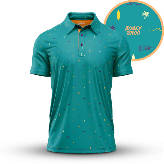 Polo de golf original vert pour homme OASIS- Marque Bogey Bros importé US