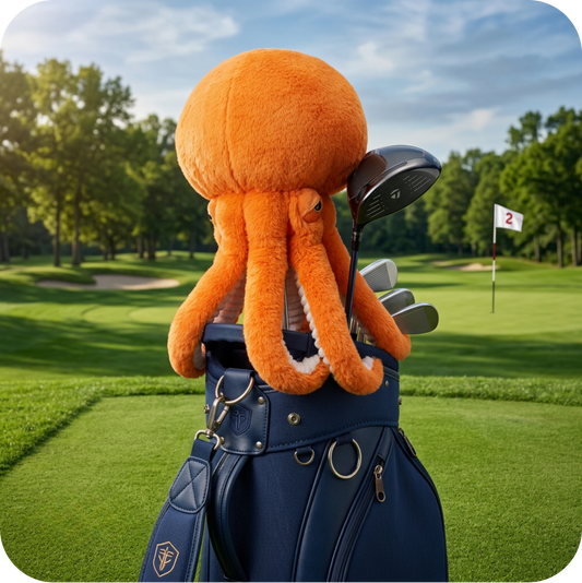 Couvre-Driver de golf original motif Octopus - Protection de club design poulpe