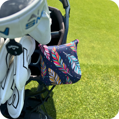 Couvre-putter maillet de golf design Plume - Protection élégante et haut de gamme