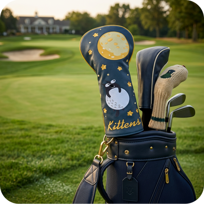 Couvre-driver de golf rigolo motif Kittens - Protection de club design chatons mignons