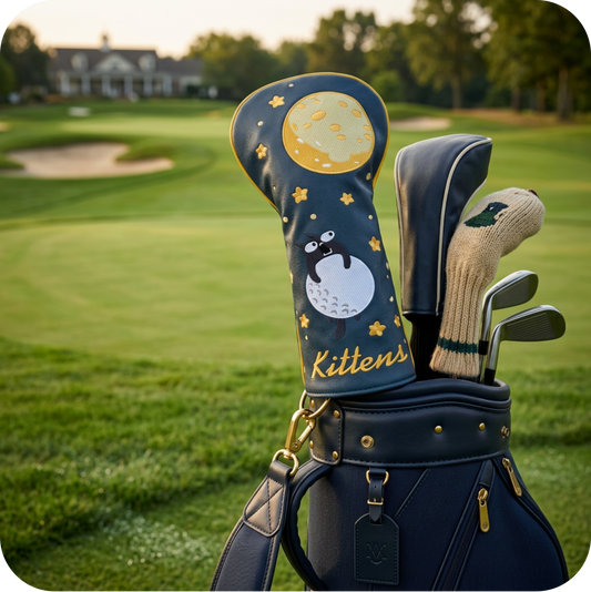 Couvre-driver de golf rigolo motif Kittens - Protection de club design chatons mignons