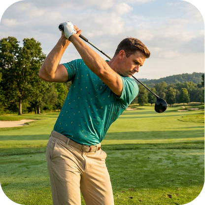 Polo de golf original vert pour homme OASIS- Marque Bogey Bros importé US