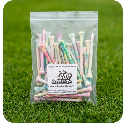 Optimisez votre mise en jeu avec nos tees de golf haute résistance. Moins de friction pour plus de distance, durabilité maximale. Stock en France & livraison rapide.